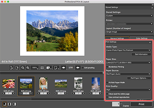 canon professional print and layout download mac